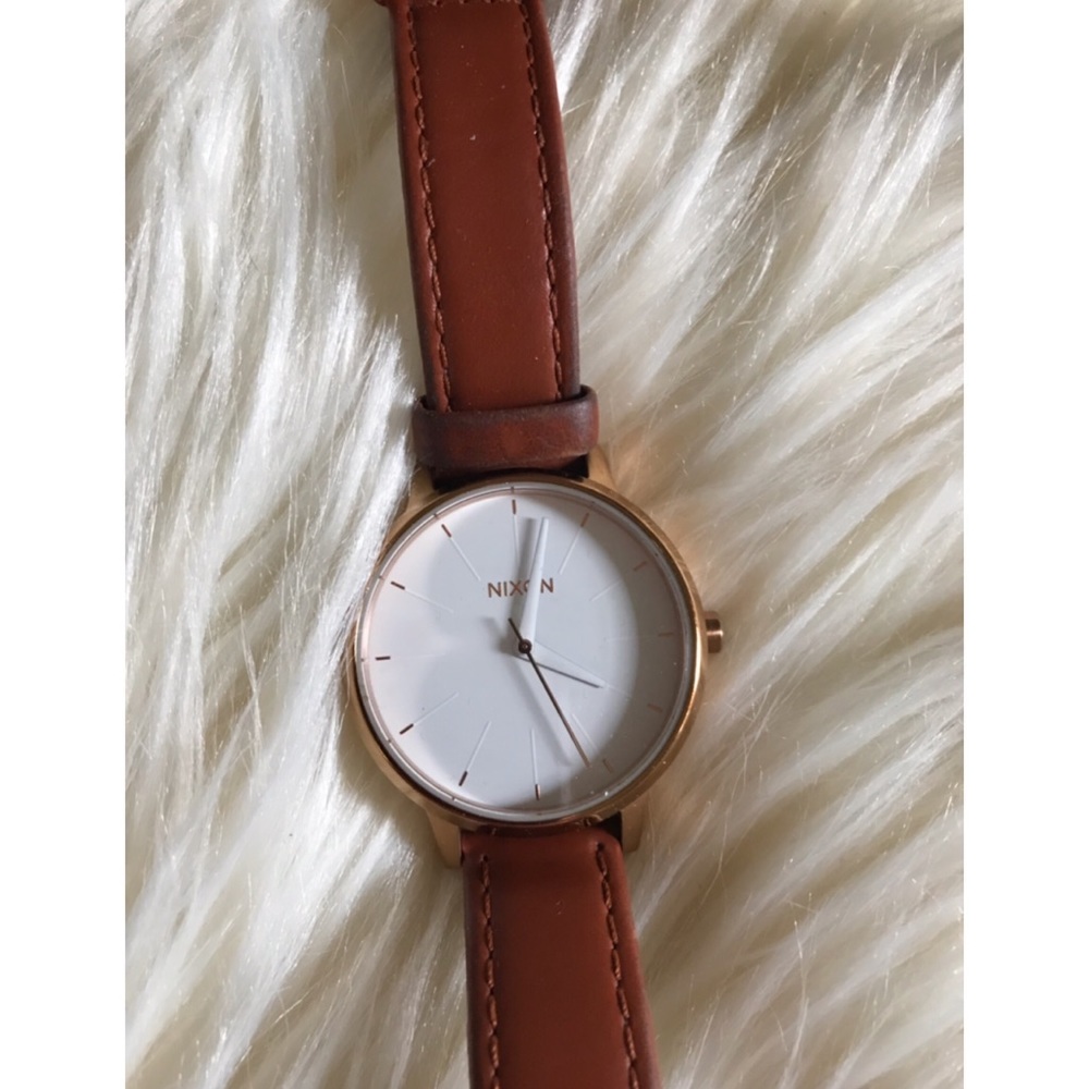 Leather Nixon Kensington Watch